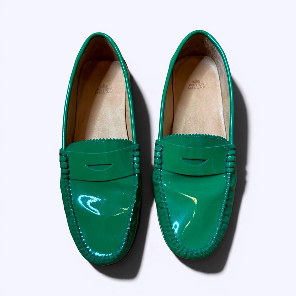 Peter Millar Patent Leather Penny Loafers